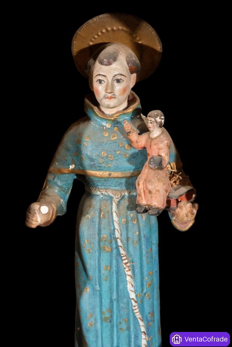 Retablo Peruano S.XVIII-XIX San Antonio - foto 3