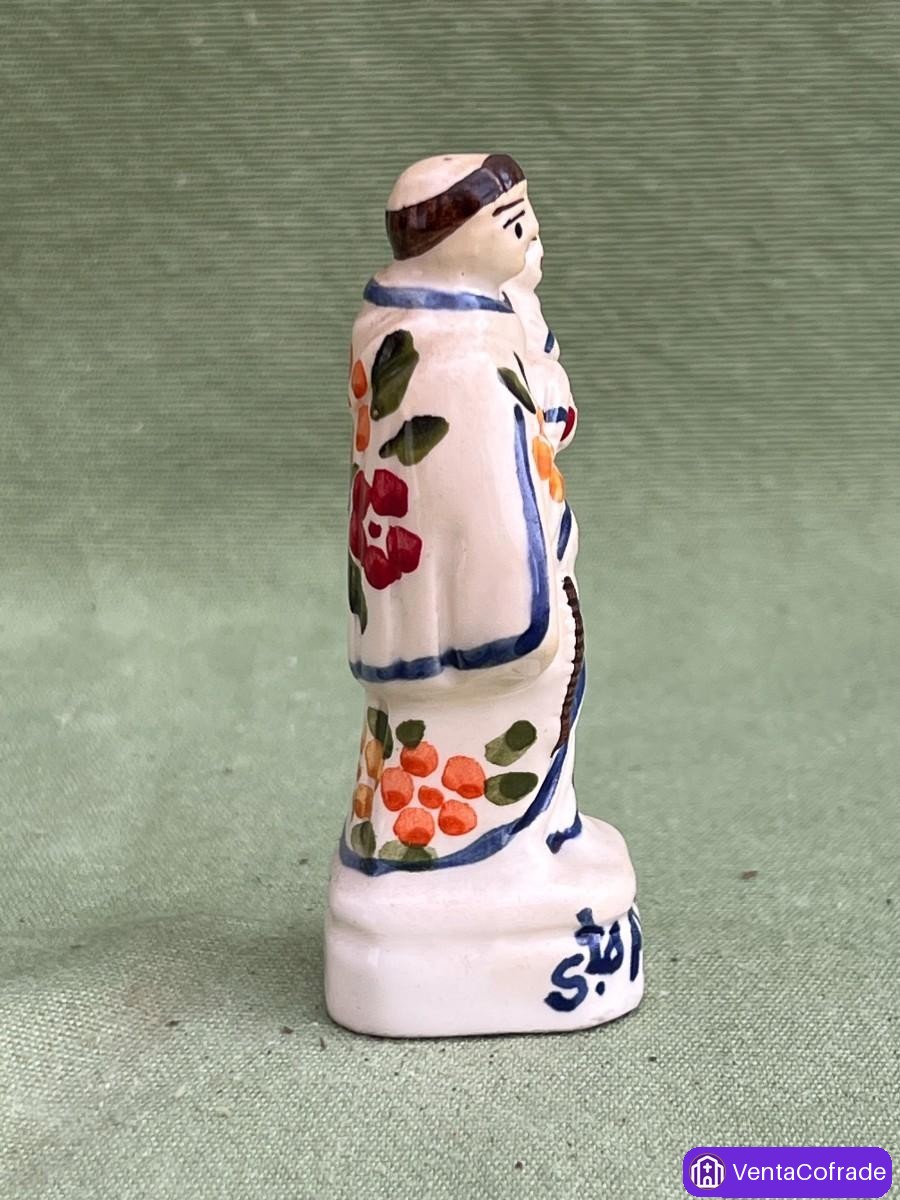 San Antonio de Padua portugués figurilla artesanal en cerámica pintada a mano - foto 3