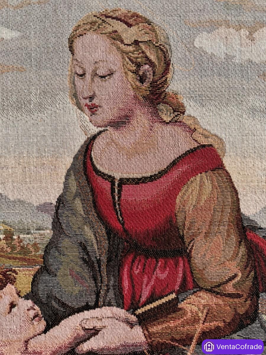 Tapiz Aubusson La Bella Jardinera Rafael 62x48cm - foto 4