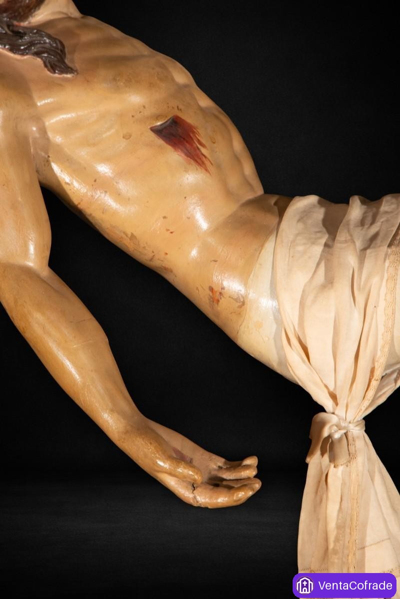Piedad de vestir en madera policromada, finales siglo XVIII, 88 cm - foto 4