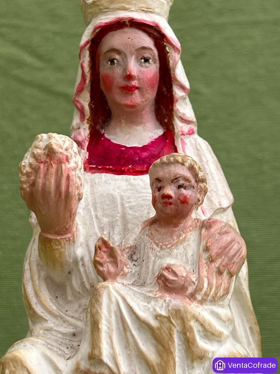 Imagen de Santa María de la Vid en resina policromada devocional s.XX - foto 5