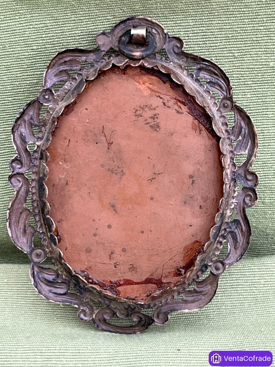 Relicario colonial peruano · Óleo sobre cobre · Escuela virreinal andina · Siglo XVIII–XIX - foto 4