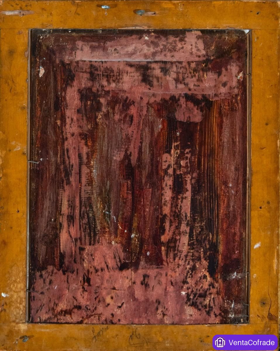 Apóstol barroco, óleo sobre tabla, escuela española, siglo XVII, 52 cm - foto 4