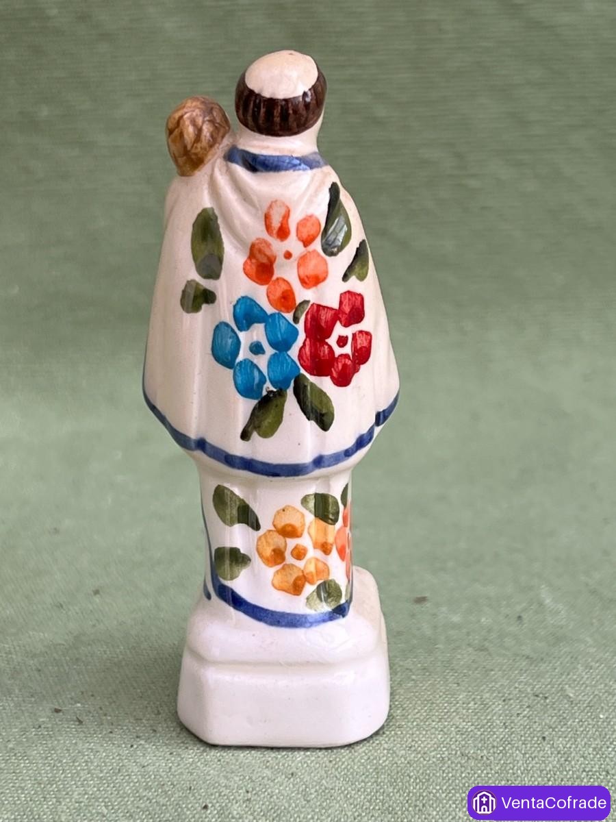 San Antonio de Padua portugués figurilla artesanal en cerámica pintada a mano - foto 4