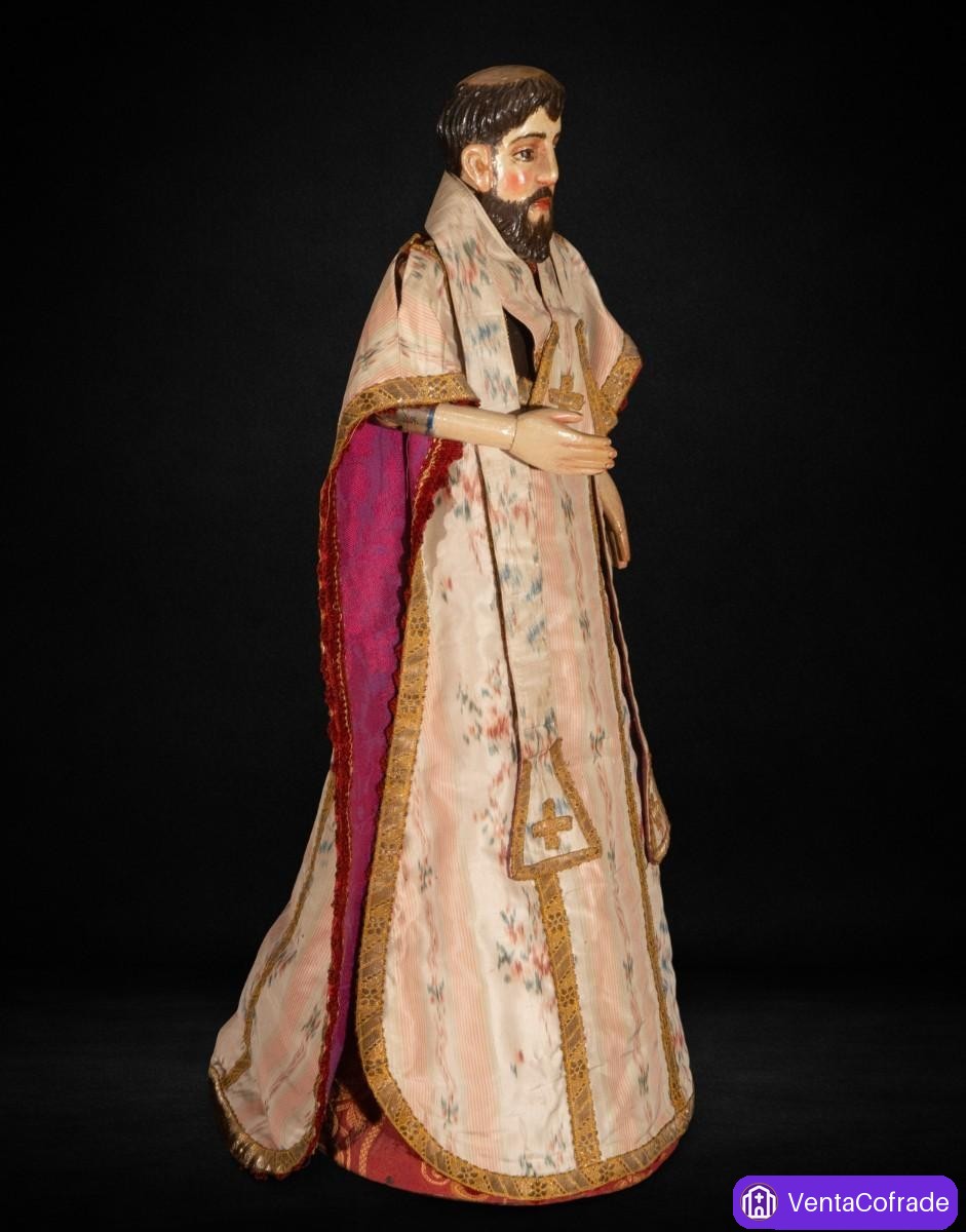 Santo de vestir en madera policromada, siglo XVIII, 71 cm - foto 5