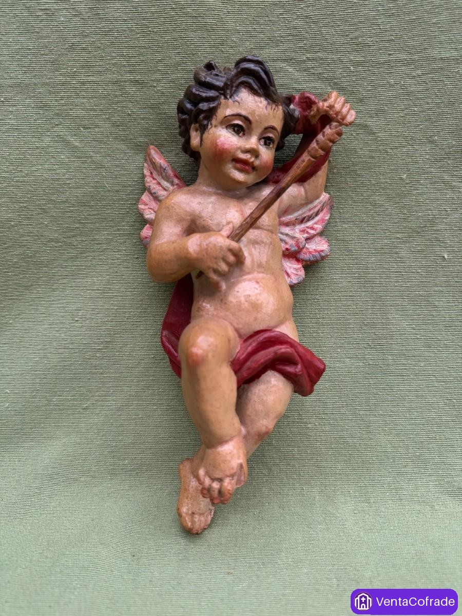 Ángel Querubín talla Madera Ángel Ripoll S.L. 22cm - foto 1