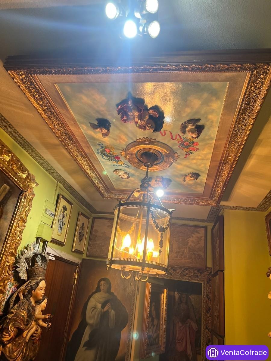 Cuadro bóveda decorativo vintage estilo barroco con querubines, 190×120 cm - foto 5