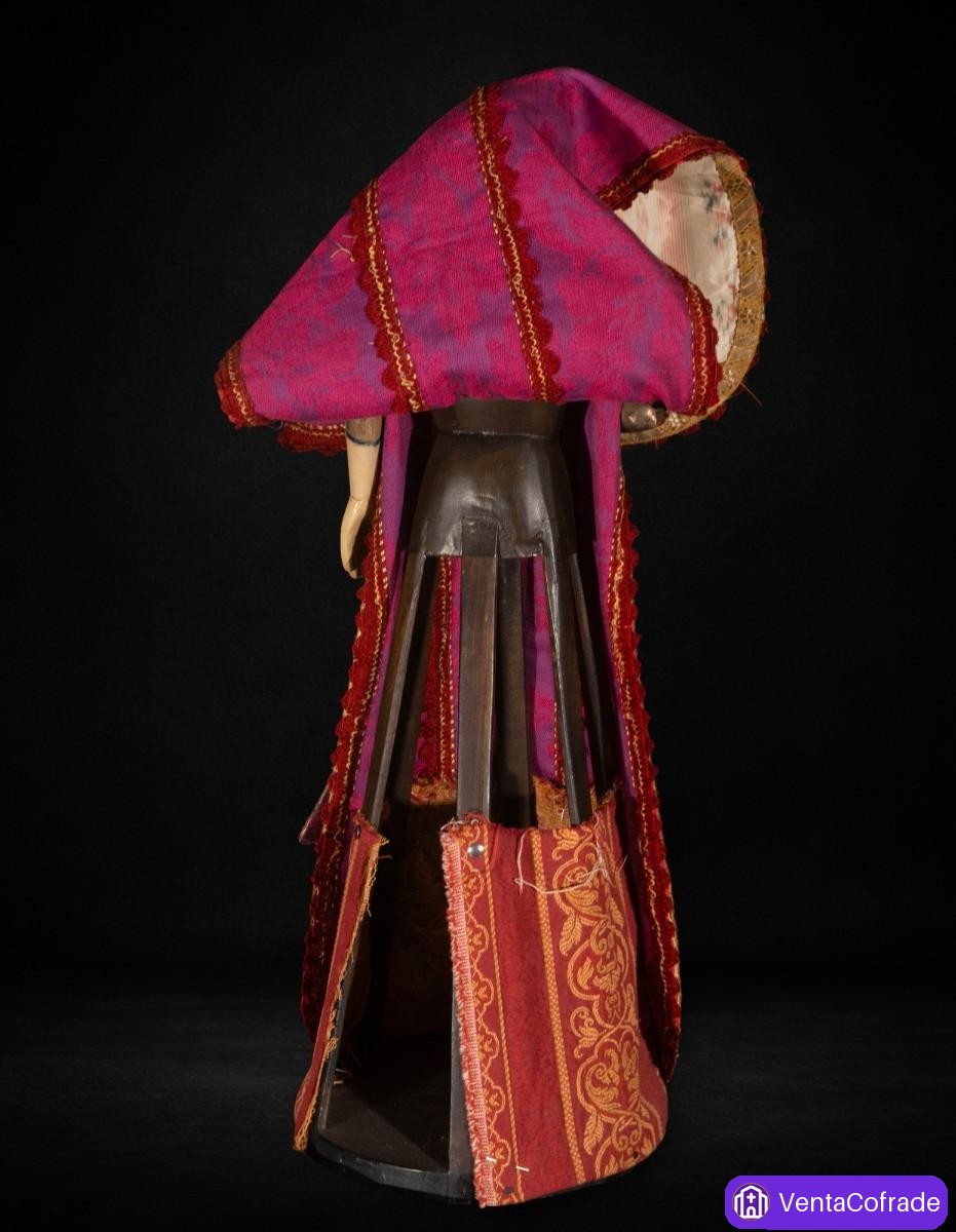 Santo de vestir en madera policromada, siglo XVIII, 71 cm - foto 6