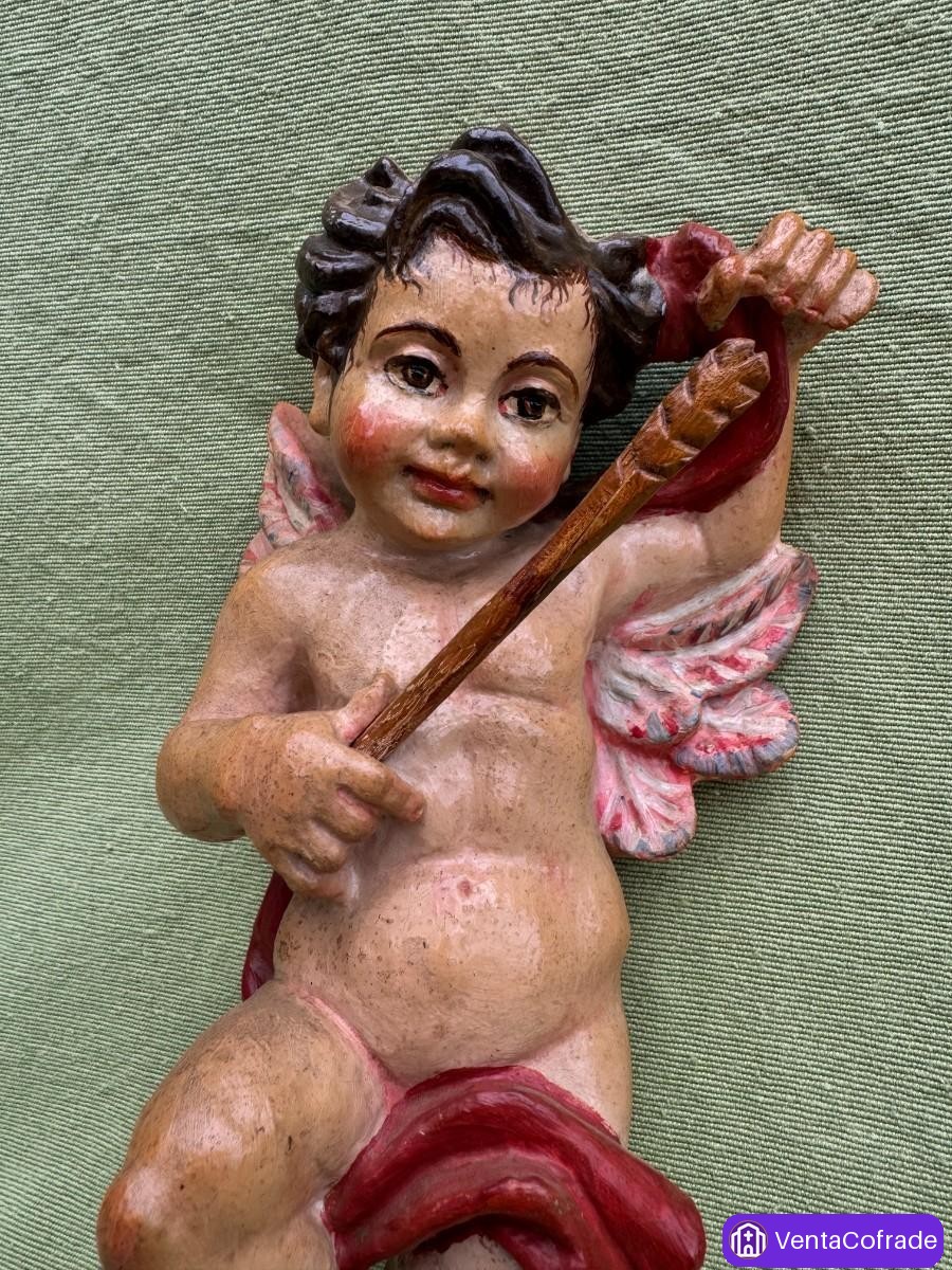 Ángel Querubín talla Madera Ángel Ripoll S.L. 22cm - foto 2