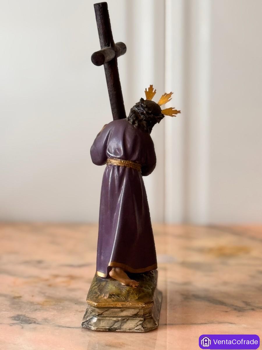 Cristo Nazareno S.XIX en madera policromada – Arte sacro e imaginería española - foto 4