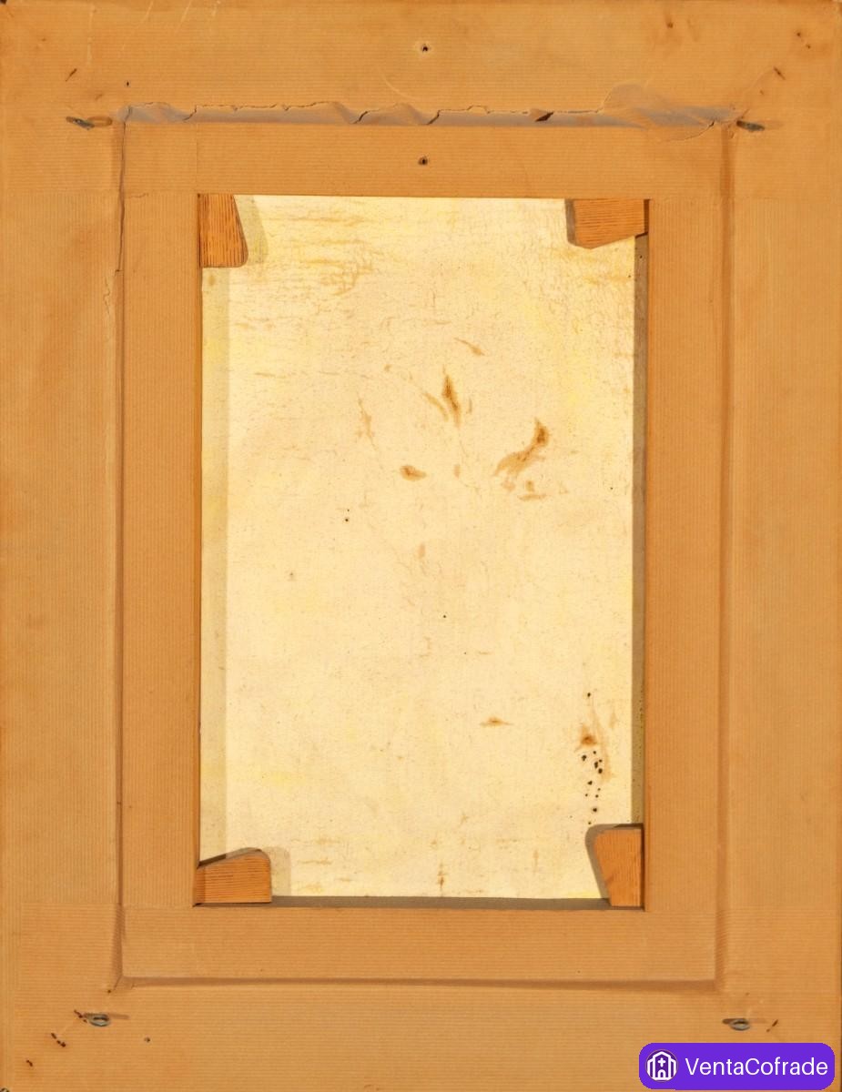 Virgen con Niño, óleo colonial andino, escuela cuzqueña, siglo XIX, 78 cm - foto 4