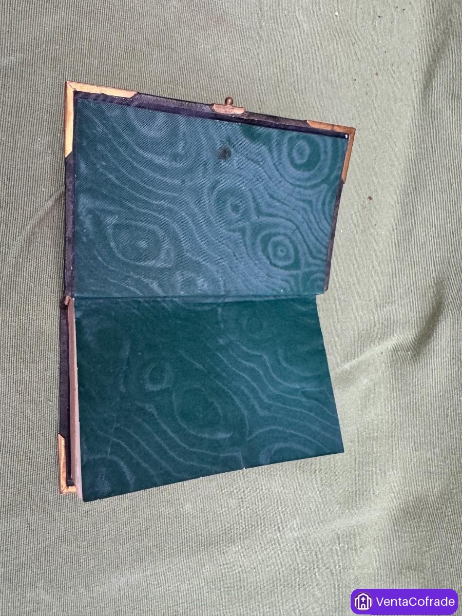 Libro devocional “Novísima Semana Santa” (1845) con estuche–libro en cristal y madera laqueada - foto 5