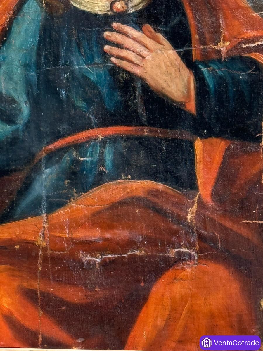 Óleo sobre tabla S. Juan Evangelista S. XVII/XVIII - foto 4