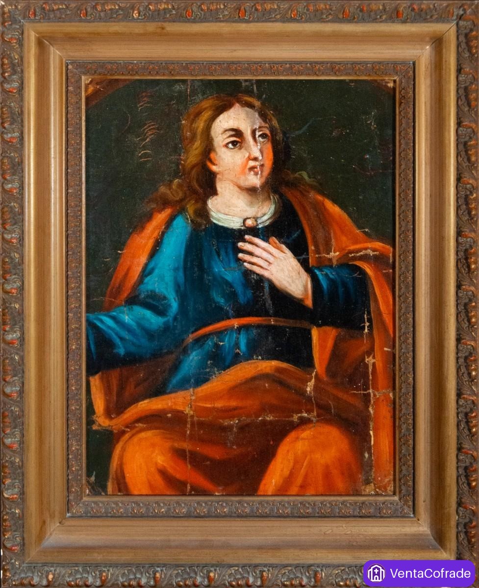 San Juan, óleo sobre lienzo, Escuela europea del siglo XVIII - foto 1