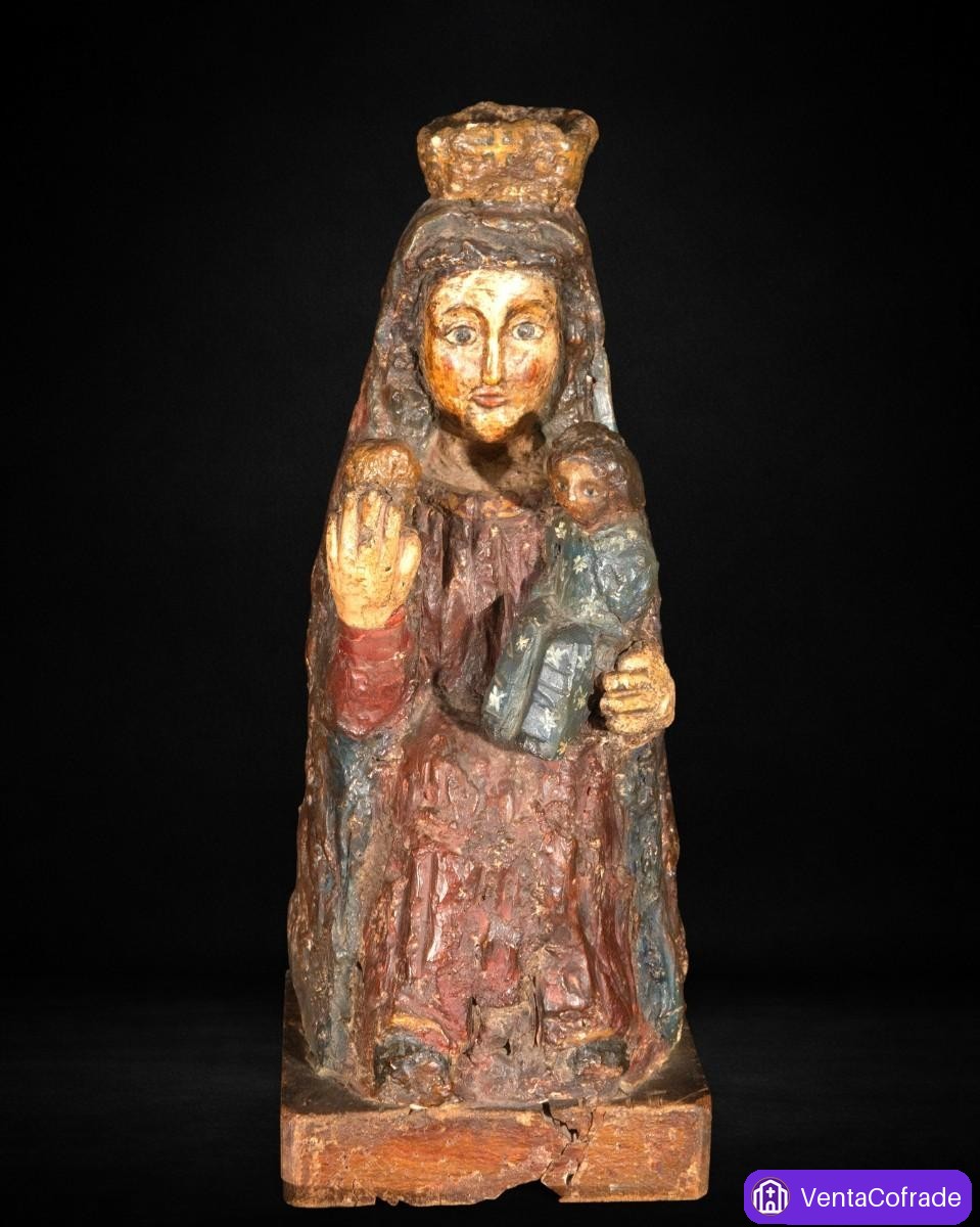 Virgen con Niño, escayola policromada, Miguel Gragera Calvo, s. XX - foto 1