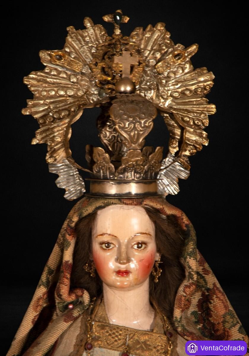 Santa María Magdalena de vestir XVIII Madera tallada Escuela Andaluza 76 cm - foto 3