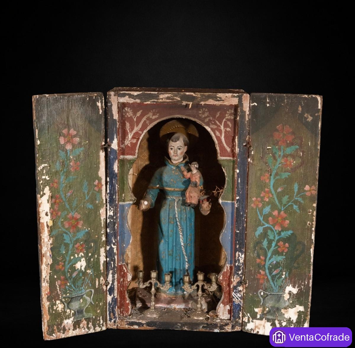 Retablo Peruano S.XVIII-XIX San Antonio - foto 1