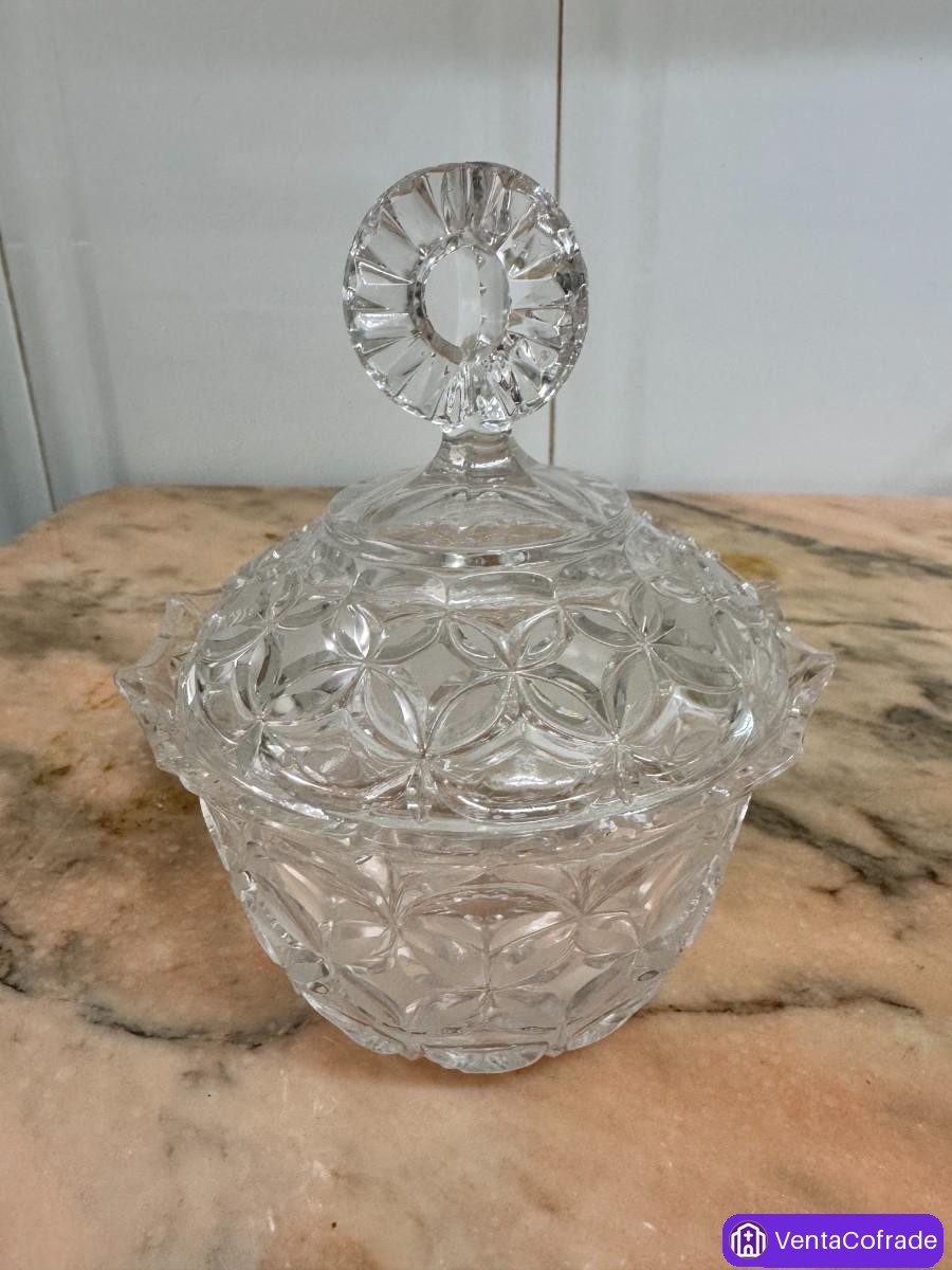 Bombonera Cristal Tallado Diamante - foto 1