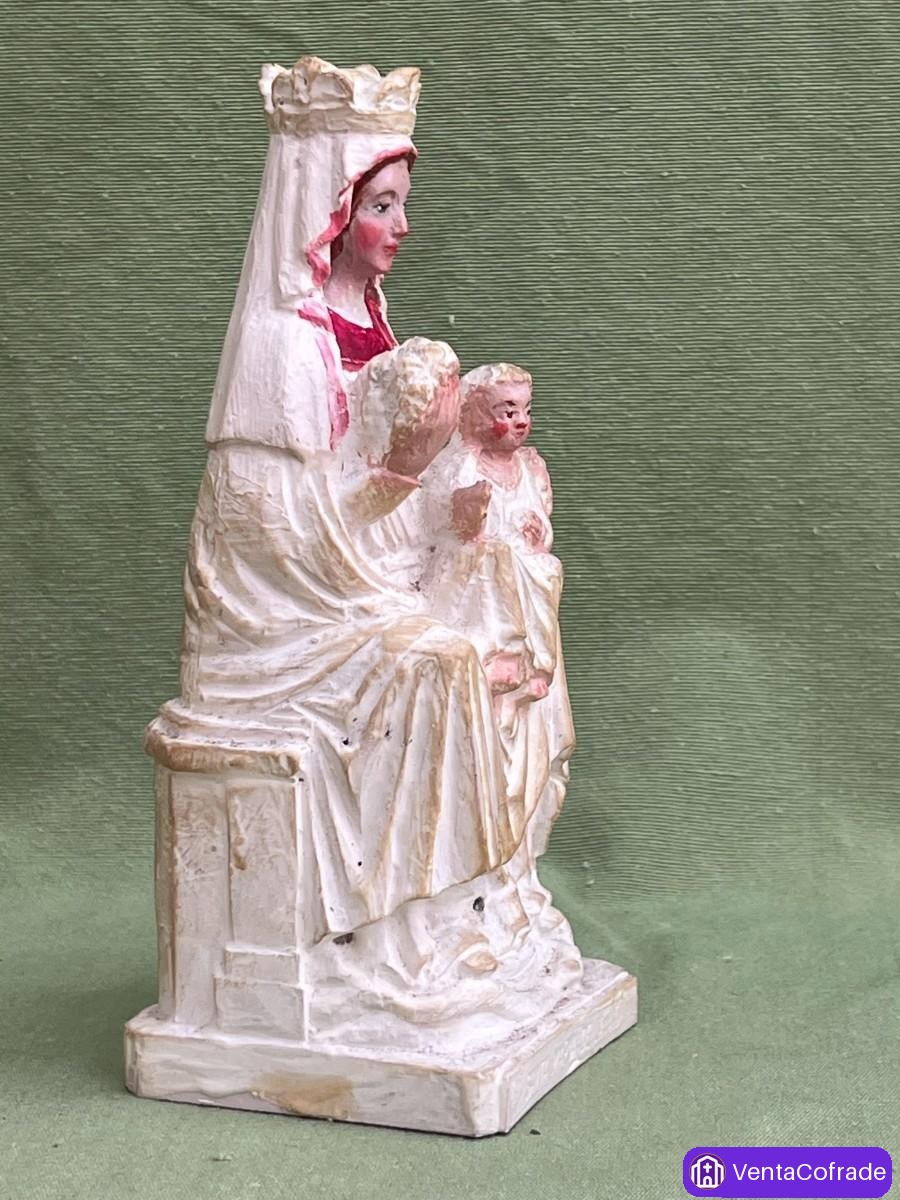 Imagen de Santa María de la Vid en resina policromada devocional s.XX - foto 2