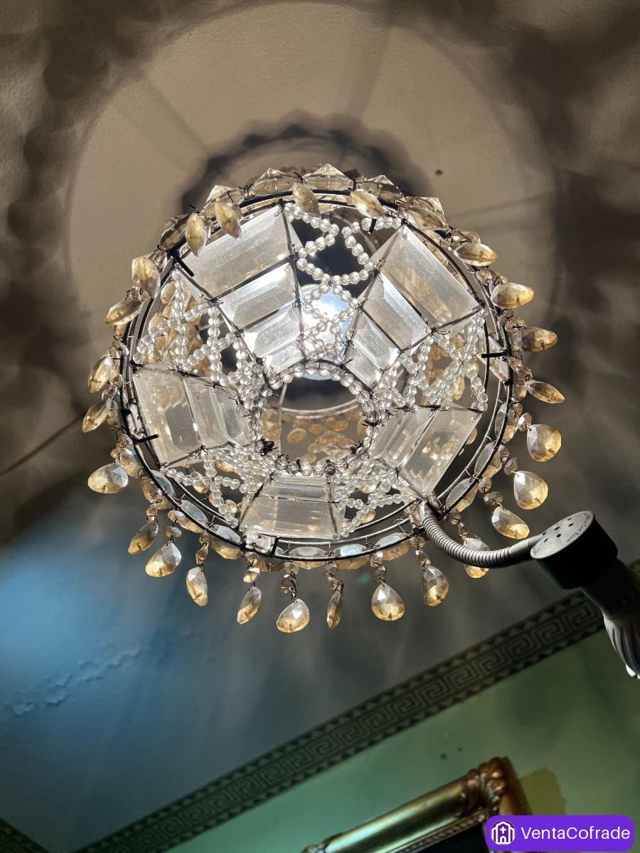 Farol de Cristal y Latón Estilo Carlos IV - foto 3