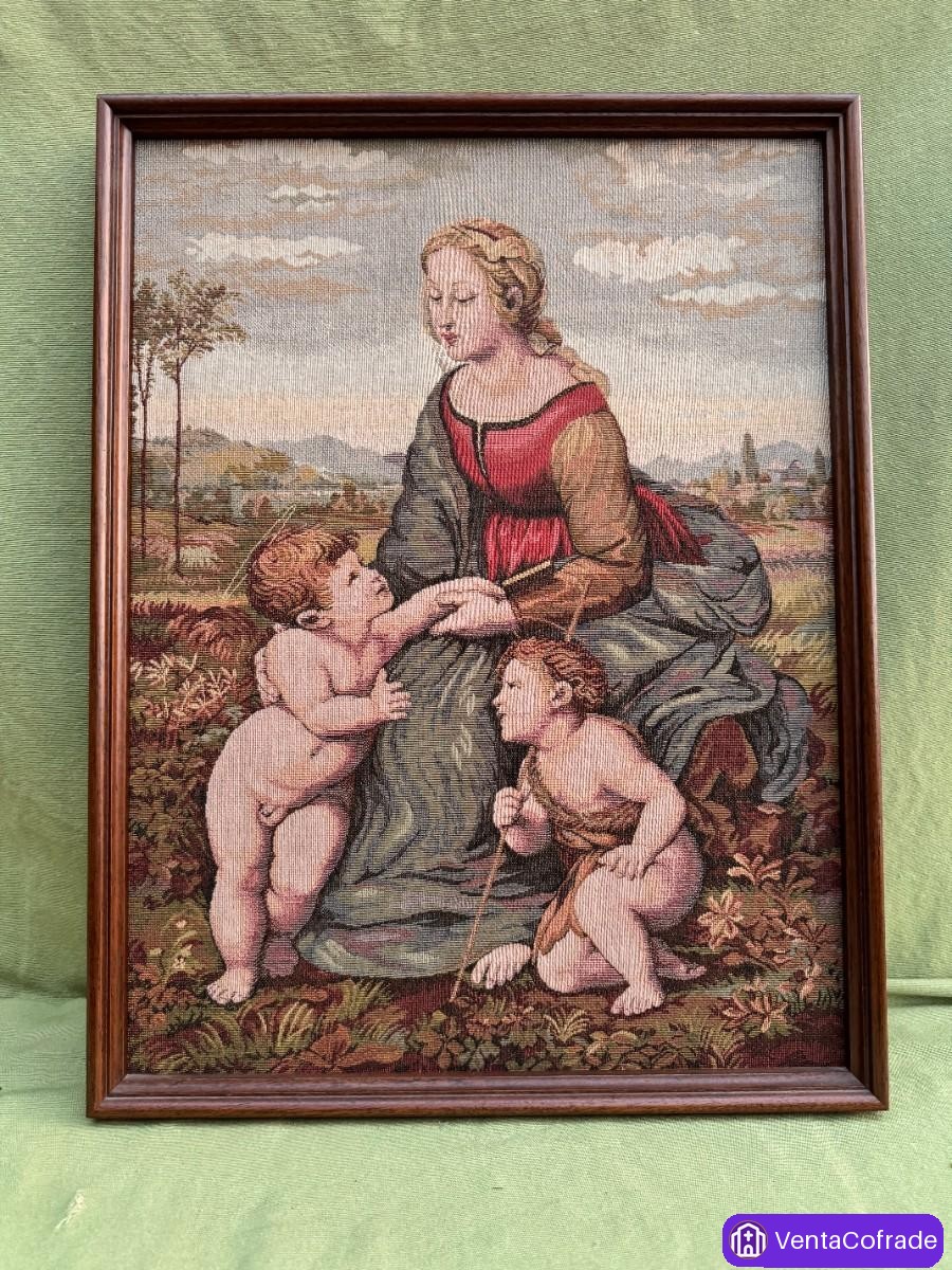 Tapiz Aubusson La Bella Jardinera Rafael 62x48cm - foto 1