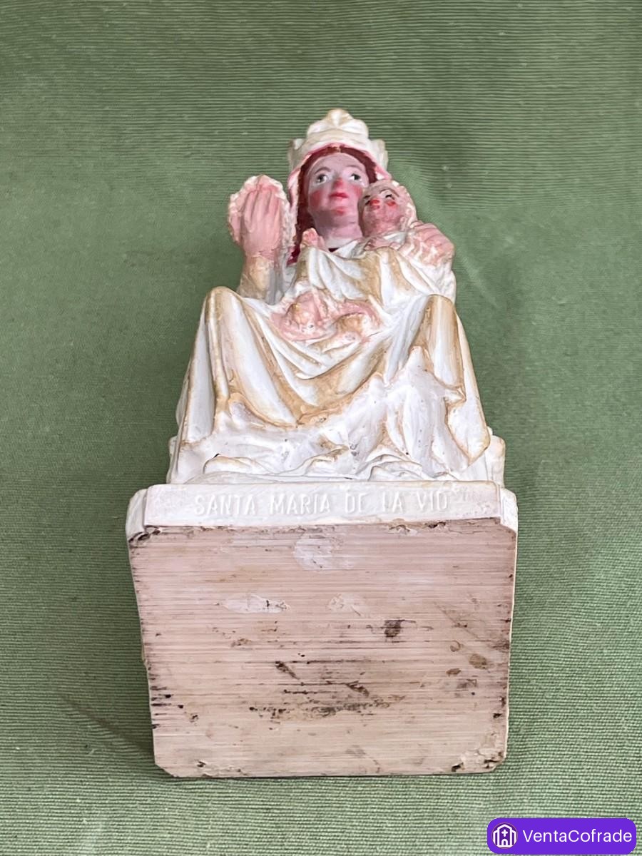 Imagen de Santa María de la Vid en resina policromada devocional s.XX - foto 6