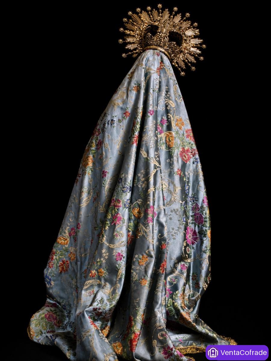 Virgen de vestir española siglo XVIII talla madera policromada escuela andaluza - foto 4