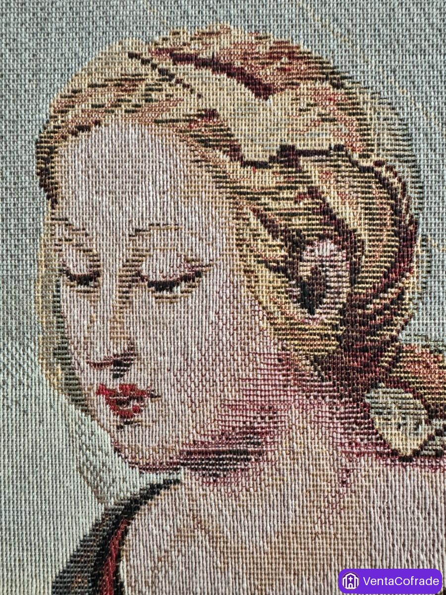 Tapiz Aubusson La Bella Jardinera Rafael 62x48cm - foto 5