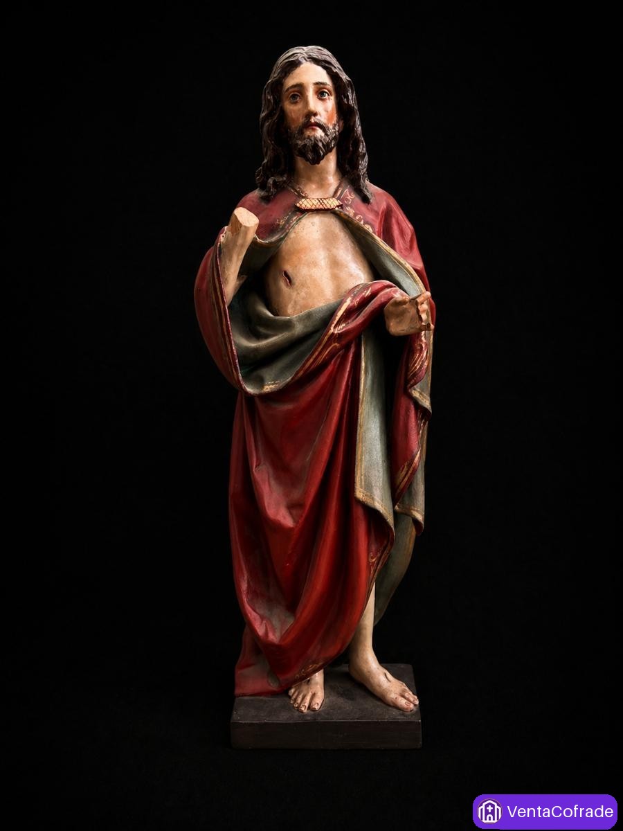 Talla Sagrado Corazón Jesús madera policromada 50c - foto 1