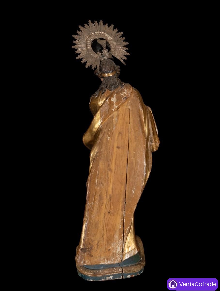 Inmaculada Concepción. Madera dorada y policromada. Siglo XVII-XVIII. 117 cm - foto 6