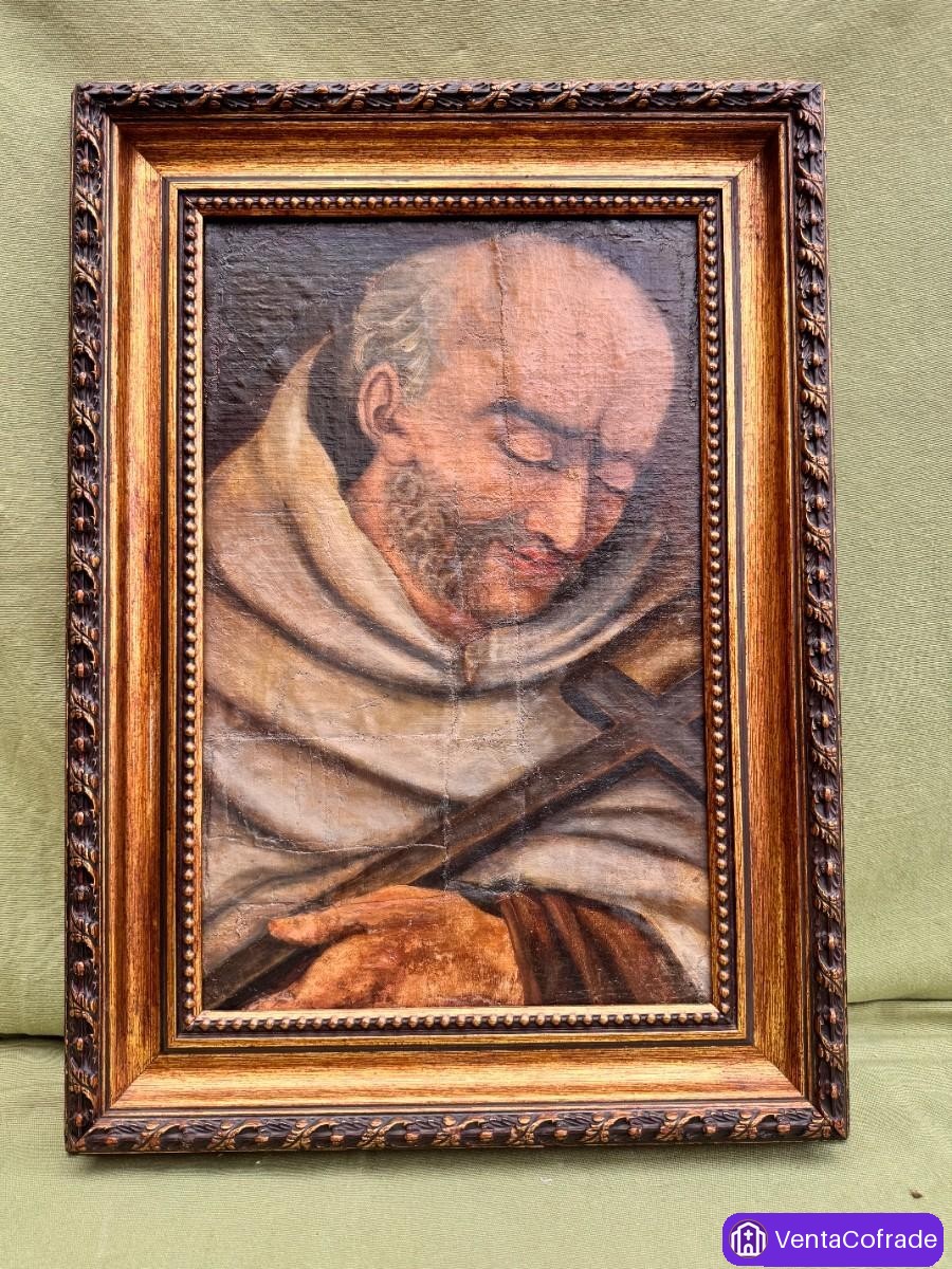 Óleo S. XVII San Francisco de Asís - foto 1