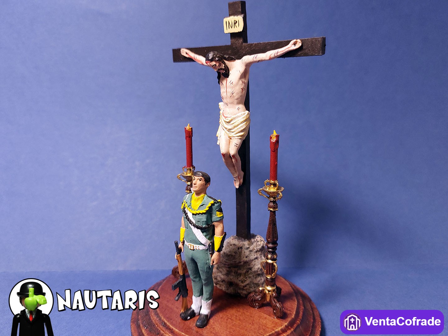 Miniatura Cristo de Ánimas de Ciegos con Paracaidista BRIPAC - foto 5