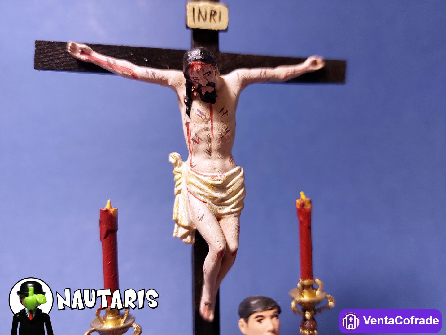 Miniatura Cristo de Ánimas de Ciegos con Paracaidista BRIPAC - foto 4