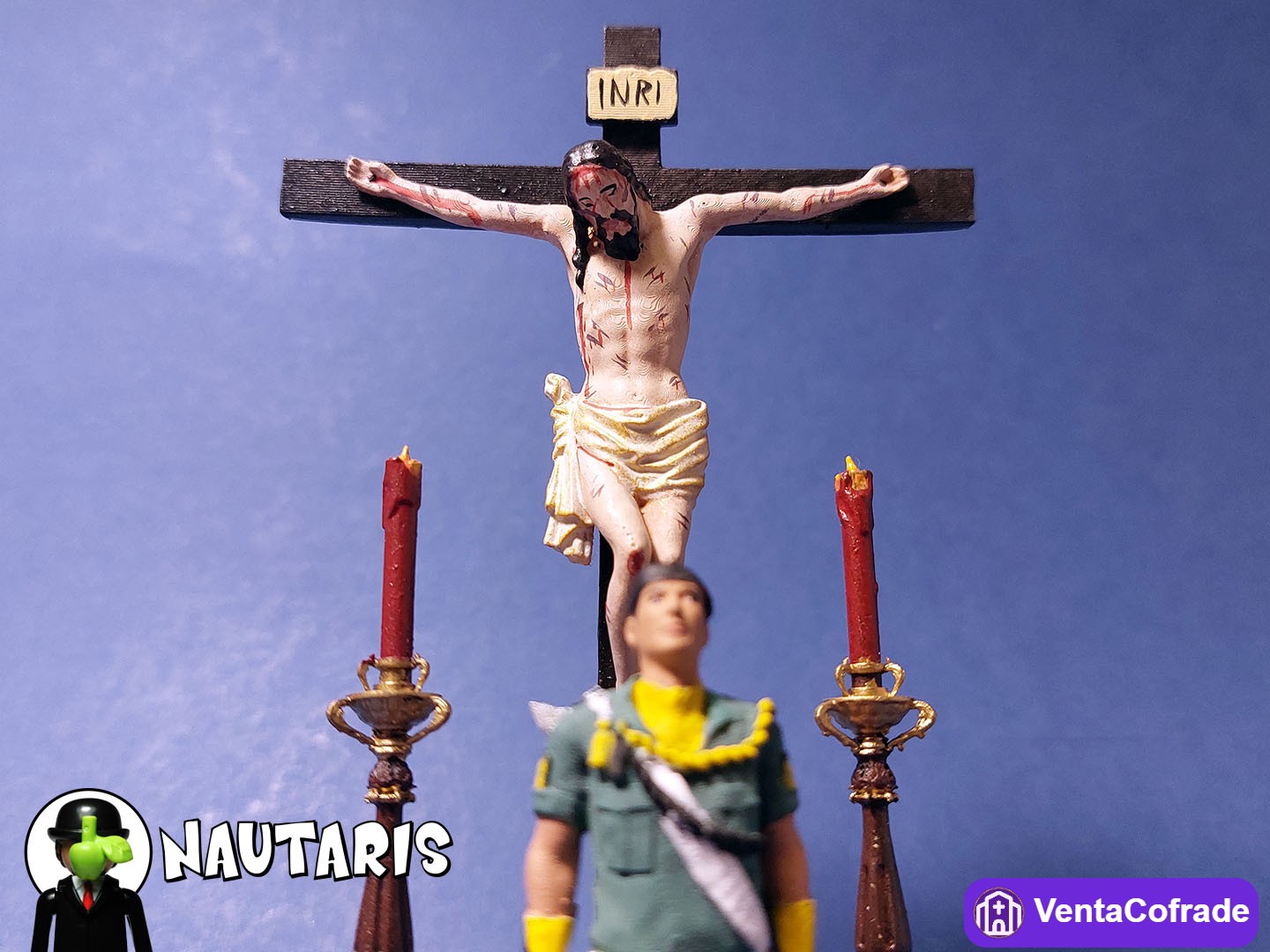 Miniatura Cristo de Ánimas de Ciegos con Paracaidista BRIPAC - foto 8