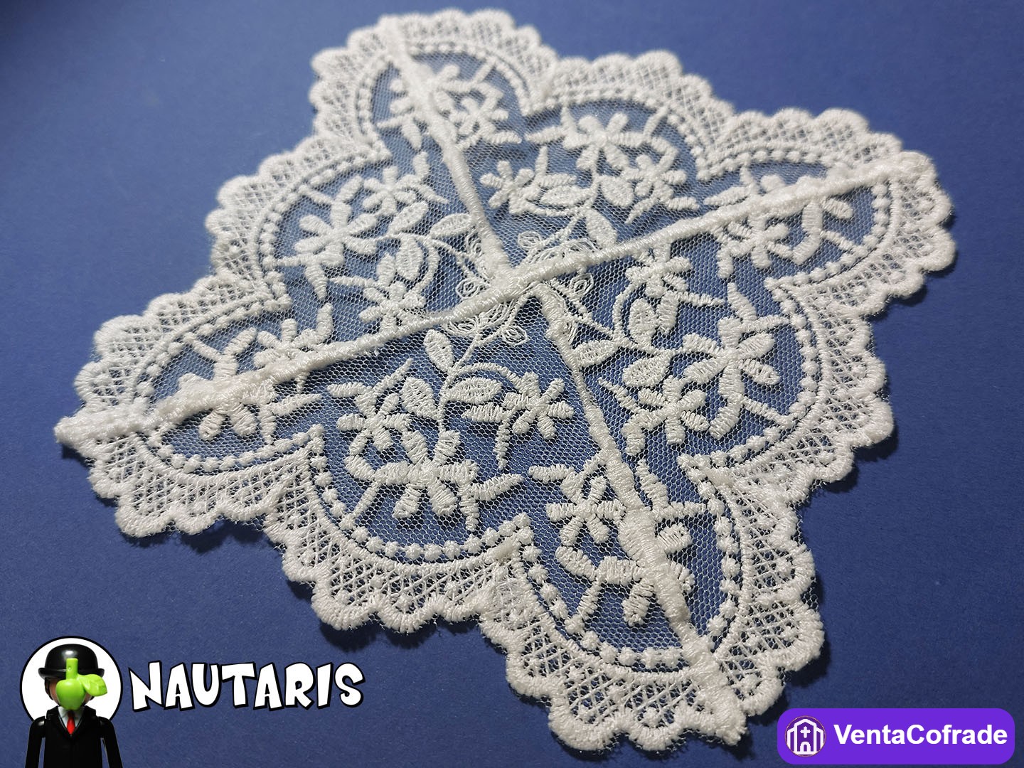 Pañuelo de encaje para virgen o imagen religiosa - foto 2