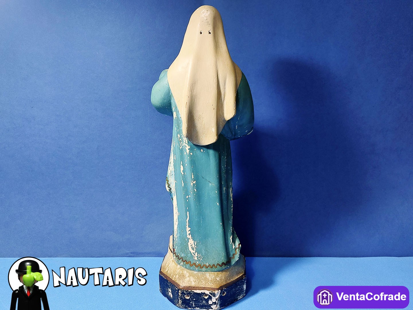 Antigua imagen religiosa Corazón de María - foto 3