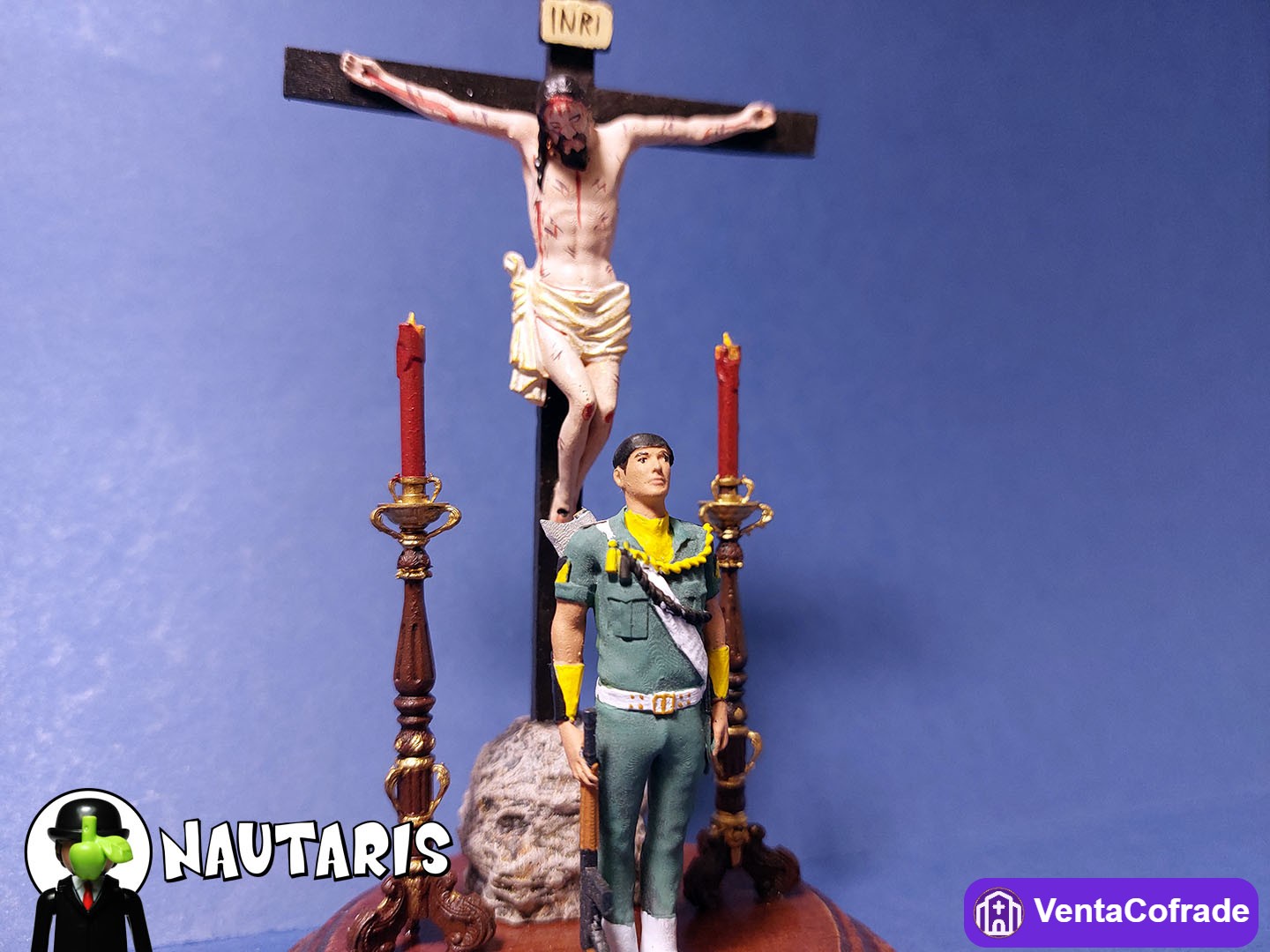 Miniatura Cristo de Ánimas de Ciegos con Paracaidista BRIPAC - foto 2