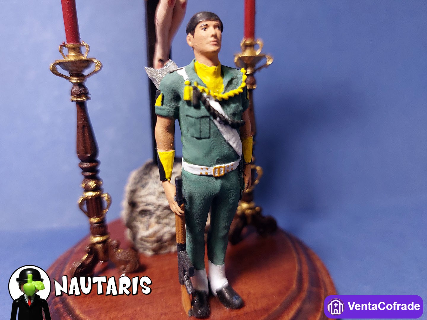 Miniatura Cristo de Ánimas de Ciegos con Paracaidista BRIPAC - foto 3