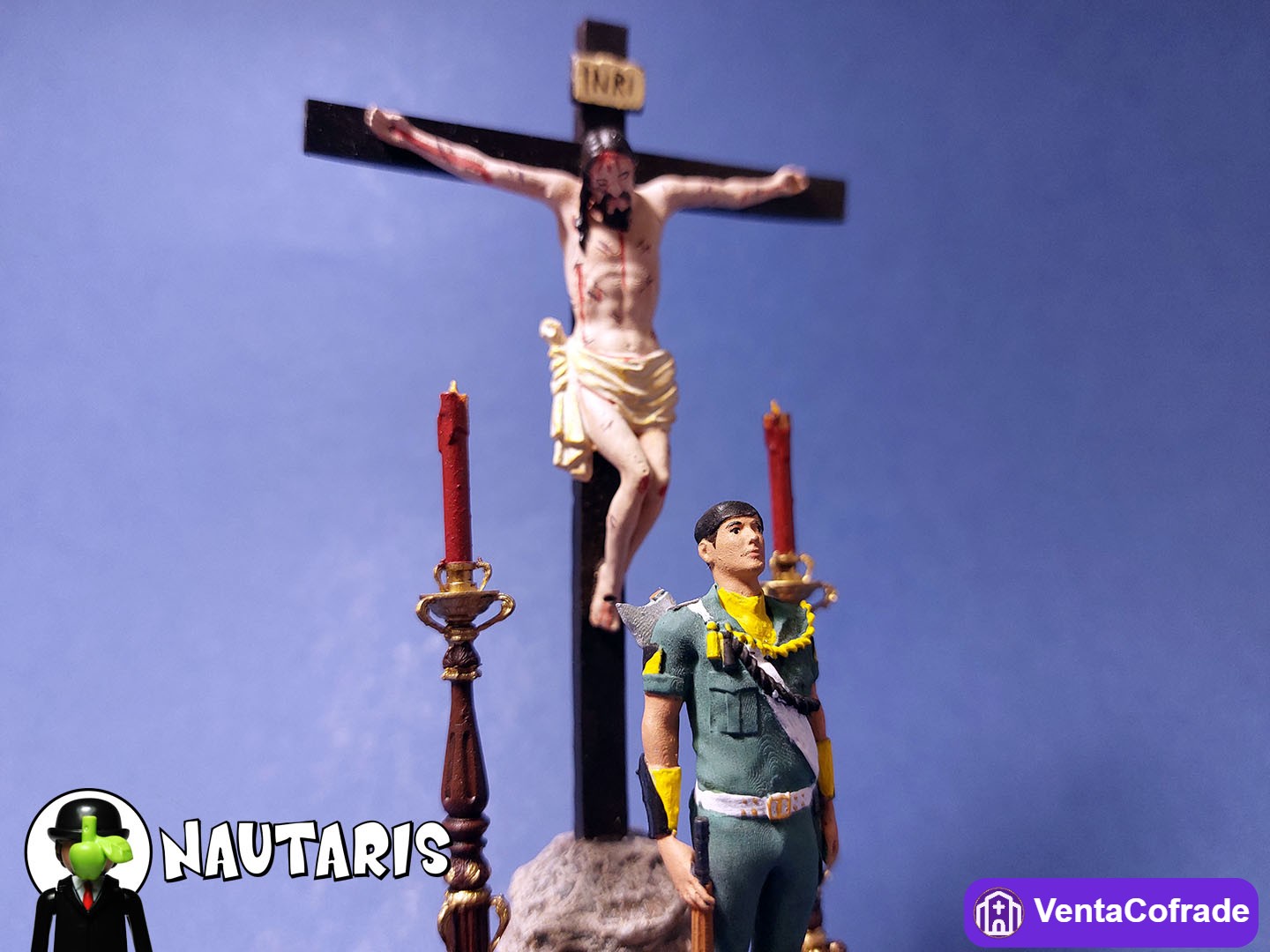 Miniatura Cristo de Ánimas de Ciegos con Paracaidista BRIPAC - foto 7