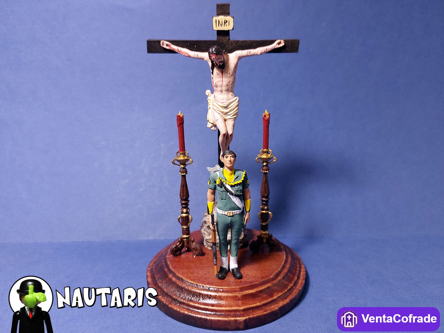 Miniatura Cristo de Ánimas de Ciegos con Paracaidista BRIPAC - foto 1